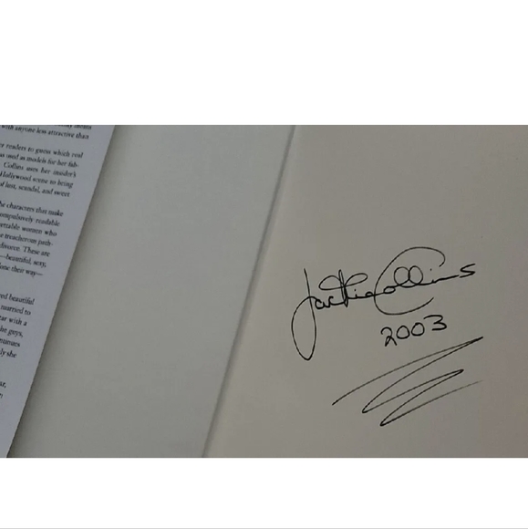 SIGNED Autographed JACKIE COLLINS BOOK Hollywood Divorces 2003 Hardcover - Picture 2 of 5